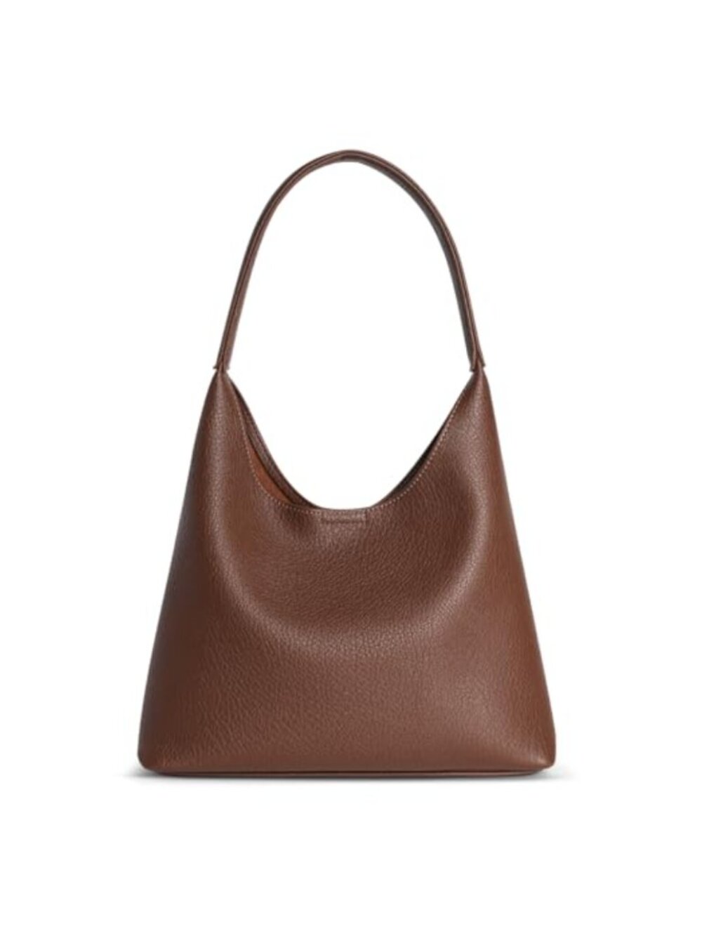 Small Slouchy Hobo Shoulder Bag Soft Vegan Leather Everyday Purse